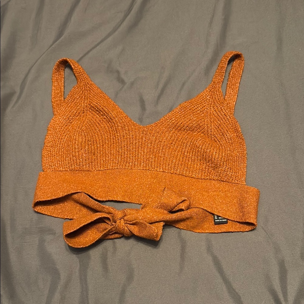 Forever 21 Burnt Orange Knit Top